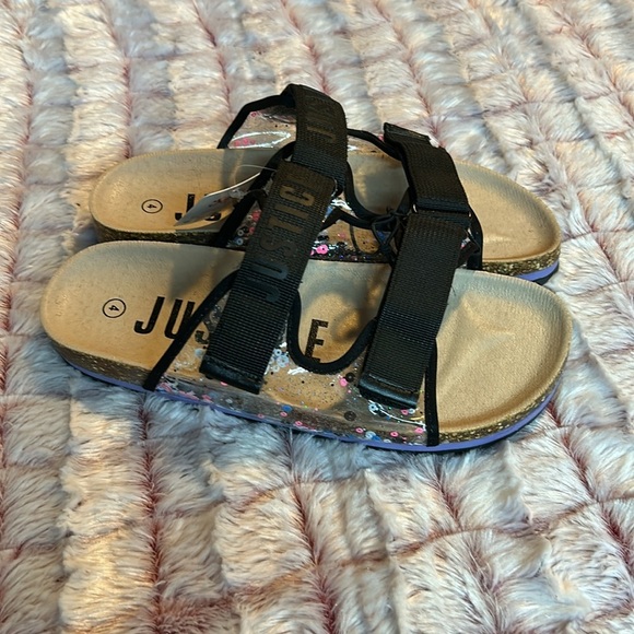 Justice Girl Sandals with sequins on the side - Picture 2 of 5